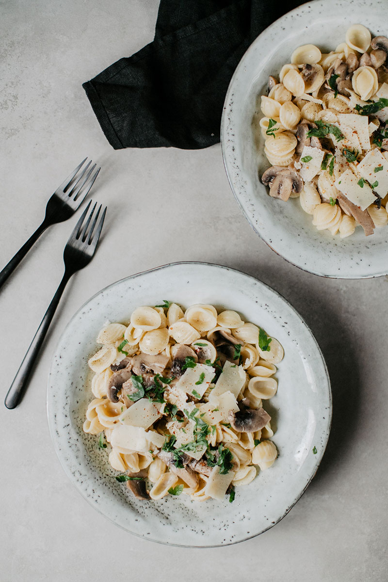 orecchiette champignon suace